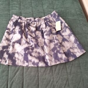 MICHAEL Michael Kors Blue and White Skater Skirt